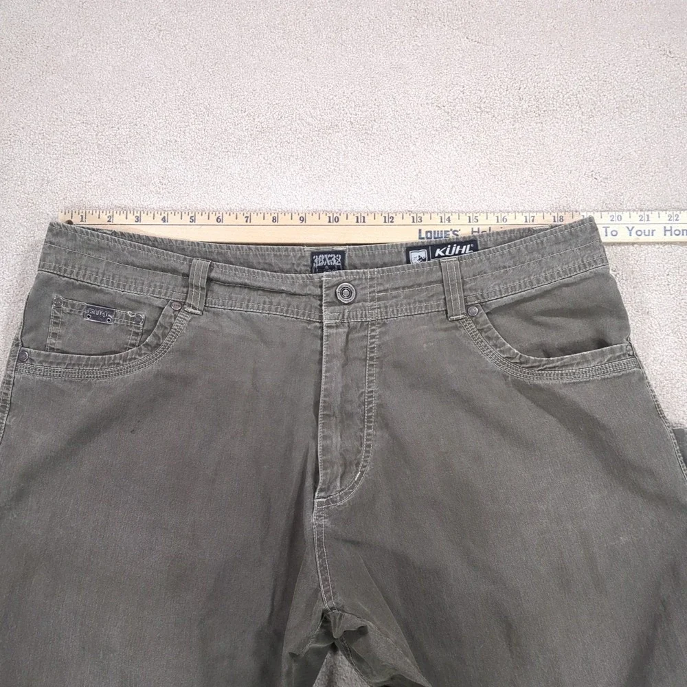 Kuhl Pants Revolvr Nylon Stretch Hiking Outdoor Greenish Gray Mens 38x32 (Short)